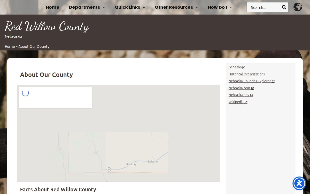 Red Willow County warrant records and official county communities source